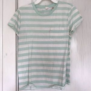 Levi’s Mint Green & White Women’s XS T Shirt